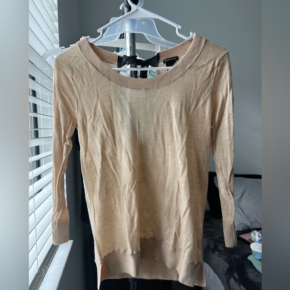 Club Monaco Lightweight Oatmeal Sweater S